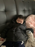 保姆鹅 儿童羽绒服宝宝短款加厚白鸭绒外套男童女童保暖防风冬[NG2637] 黑 100 实拍图