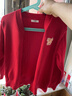 巴拉巴拉童装儿童毛衣男女童 V 领针织开衫骏马小章红色新年拜年服 实拍图