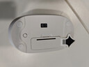 罗技（Logitech）M196 无线蓝牙鼠标 办公鼠标 笔记本商务办公家用 小巧便携 对称手型 珍珠白 实拍图