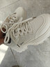 唐狮（TonLion）老爹鞋女鞋2025秋冬季厚底休闲鞋子女士增高运动小白鞋女 米色 36 实拍图