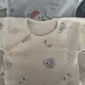 贝瑞加（Babyprints）婴儿半背衣2件装长袖纯棉宝宝上衣护肚和尚服家居内衣 黄点猫咪59 实拍图