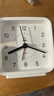 得力儿童节方形简约指针闹钟柔光夜灯台式时尚座钟起床神器 开学升学季必备 白色8851开学新年礼物 实拍图