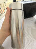丽贝德商务钛杯保温杯内外纯钛泡茶杯大容量礼盒 皓月银 460ML 实拍图