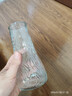 透明玻璃深海花瓶ins风植物干花插花水培大容器台面装饰客厅摆件 水波纹玻璃花瓶(17*5.5*8) 1个装 实拍图