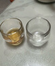 耐热玻璃茶杯果酒杯白酒杯套装品茗杯主人杯喝水杯水晶杯泡茶杯子 扳指水晶杯 100ml 4只 实拍图