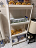 京东京造 厨房置物架 落地收纳柜调料餐边碗橱柜储物蔬菜小推车 白色 4层 实拍图