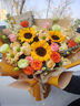 馨仪鲜花速递玫瑰向日葵康乃馨花束生日礼物全国同城配送 向日葵玫瑰混搭花束 实拍图