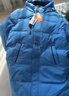 雪中飞【蓄热】童装儿童羽绒服男童女童纯色中大童拼接羽绒服浅蓝130cm 实拍图