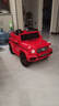 福儿宝奔驰授权大G儿童电动车玩具车可坐人四轮带遥控越野小孩宝宝送礼 四驱红+减震器+后备箱+高低门+皮座+防爆软胎 实拍图