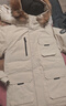 京东京造【进口极寒95鹅绒服】羽绒服男外套女冬季新款中长款 燕麦卡 S 实拍图