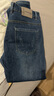 真维斯（Jeanswest）王一博代言牛仔裤男秋冬新款天丝舒适修身直筒高端潮牌休闲裤子男 深蓝【加绒保暖】 31 码(2尺4) 【建议120-130斤】 实拍图