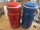 希乐（cille）迷你便携保温杯316不锈钢学生上学高颜值杯子男女户外时尚口袋杯 XB25110-200毫升红色 316不锈钢便携纤巧口袋杯 实拍图