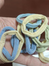 海盐蓝发绳发绳发圈头绳简约扎高马尾皮筋少女可爱头饰无缝高弹力 10根（opp袋包装）【蓝白混色】 实拍图