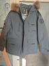 京东京造进口极寒95鹅绒服羽绒服男外套女冬季新款中长款新年 灰色 L 实拍图