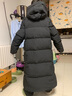 鸭鸭（YAYA）王一博同款冰壳系列户外极寒羽绒服男士新款长款情侣加厚女外套 青光黑色 M /170(建议115-135斤) 实拍图