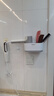 ecoco吹风机架免打孔浴室卫生间厕所置物放置架壁挂电吹风挂架风筒架子 北欧灰 实拍图