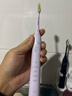 飞利浦（PHILIPS）电动牙刷S3 年货节礼物 情人节 情侣款送男生/女友 柔和亮白刷头小羽刷 5种模式 绝绝紫HX2471/02  实拍图