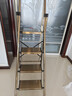 奥鹏梯子家用梯铝合金梯折叠人字梯登高梯加厚爬梯锁扣梯四步 实拍图