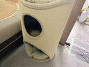 兽牌树洞剑麻桶猫窝猫抓板一体剑麻猫爬架双层大猫屋半封闭式冬季保暖 燕麦奶白丨47cm加大号 实拍图