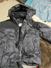 鸭鸭（YAYA）本命年羽绒服男女2025年冬季新款短款连帽时尚男士加厚保暖外套 黑青迷彩色 M (170) 【建议110-130斤】 实拍图
