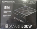 Thermaltake（Tt）额定500W Smart 500W 电脑电源（80PLUS认证/主动式PFC/智能温控风扇/支持背线） 实拍图