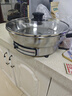 佳佳恋官方旗舰店316L不锈钢电煎锅0涂层家用加深加大电饼铛多功能烙饼锅平底锅早餐机烤肉锅电烤炉电锅 （316全钢）8k32（（1-2人）【32FD】） 实拍图