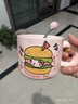 可爱fufu生日蛋糕马克杯带盖勺陶瓷杯送女生高颜值有意义生日礼物 汉堡生日蛋糕杯+勺1个350ml 实拍图