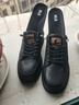 海澜之家HLA男鞋休闲皮鞋秋冬男士板鞋子男HAAXXM1EBF037 黑色低帮42 实拍图