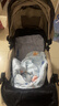 豪威婴儿推车可坐可躺新生儿四轮减震婴儿车双向宝宝bb小孩手推车童车 卡其色 至尊版（可坐可躺可水洗 实拍图