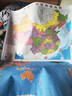 中国地图+世界地图 2026年行政区划交通图 加厚高清版 学生地理图挂图 办公室装饰客厅挂画 约1.1米*0.8米 中国地图+世界地图（无挂杆送双面胶） 实拍图