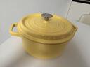 1号会员店珐琅锅汤锅24cm 铸铁炖锅3.5L煲汤锅24cm黄色 多功能烹饪 实拍图