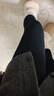 优衣库女装HEATTECH EXTRA WARM绒面连裤袜打底裤480738 09 黑色 M /160/84 实拍图