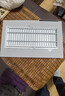 橱柜门百叶通风透气燃气管道柜子门用格栅铝合金定制尺寸18厚门板 白色洞口200*高500mm 实拍图