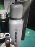 九阳保温杯大容量316L不锈钢水杯男女士便携水杯直饮杯子礼物 纯钛茶滤丨钛金属色WV602T- 550ml 实拍图