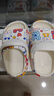 巴布豆儿童拖鞋男童女童洞洞鞋沙滩鞋宝宝凉鞋幼儿凉拖夏季 米白 150码 实拍图