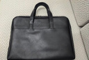 得力（deli）(deli)加厚立体办公手提袋/会议包/事务包/商务拉链袋电脑公文包男便携 黑色  实拍图