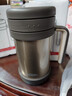 膳魔师（THERMOS）保温杯子500ml不锈钢带茶漏商务办公马克咖啡泡茶杯TCMF-501 GL 实拍图
