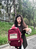 CALWAN KEODH书包初中生高中双肩包初中背包学生书包大学生15英寸电脑包大容量 【红色】实用高端品牌高颜值简约休闲通勤旅行小众百搭 实拍图