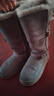 星期六雪地靴女厚底加绒高筒防寒时尚保暖潮流2025冬季新款百搭棉靴 灰色 37 (235mm) 标准码 实拍图