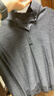 优衣库女装精纺美利奴羊毛POLO领针织衫/通勤478333 07 青灰色 XL /165/92A 实拍图
