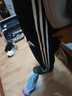 阿迪达斯（adidas）长裤男女秋冬宽松透气直筒裤跑步运动防风休闲裤  黑白 XL 实拍图