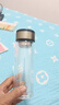 【京东物流配送】高硼硅双层玻璃杯大容量泡茶杯水杯子茶水分离杯 【双层加厚】茶杯350ml1只 实拍图