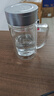 富光双层玻璃杯商务泡茶杯子大容量耐热办公水杯过滤带把银色320ml 实拍图