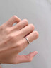 BJYLS999足银戒指女男素圈食指环小众开口纯银尾戒饰品生日礼物送女友 【999足银】极简素圈戒指-女款 实拍图