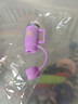 10mm软胶吸管盖保护套奶茶瓶水杯diy装饰吸管塞【不含吸管】 浅紫单色花无吸管 1个 实拍图