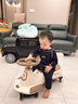 卡卡曼儿童扭扭车1-3-6岁溜溜车可坐大人承重防侧翻静音宝宝摇摇妞妞车 棕- 音乐灯光+静音闪光轮+储物箱 婴儿玩具车滑行车生日周岁礼物 实拍图
