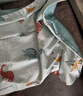 水星儿童（MERCURY Kids）幼儿园全棉抗菌床褥罩(湖水绿/远古龙)60cm×135cm 婴幼儿A类 实拍图