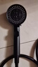 四季沐歌（MICOE）黑色增压淋浴花洒喷头套装 浴室淋浴头花洒手持花洒三件套HS125 实拍图