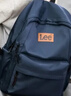 Lee双肩包男潮牌大容量电脑包初高中旅游背包大学生书包女 藏青色 实拍图