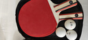 京东京造 入门级乒乓球拍学生成人比赛训练横直拍对拍套装 含拍包三只球 实拍图